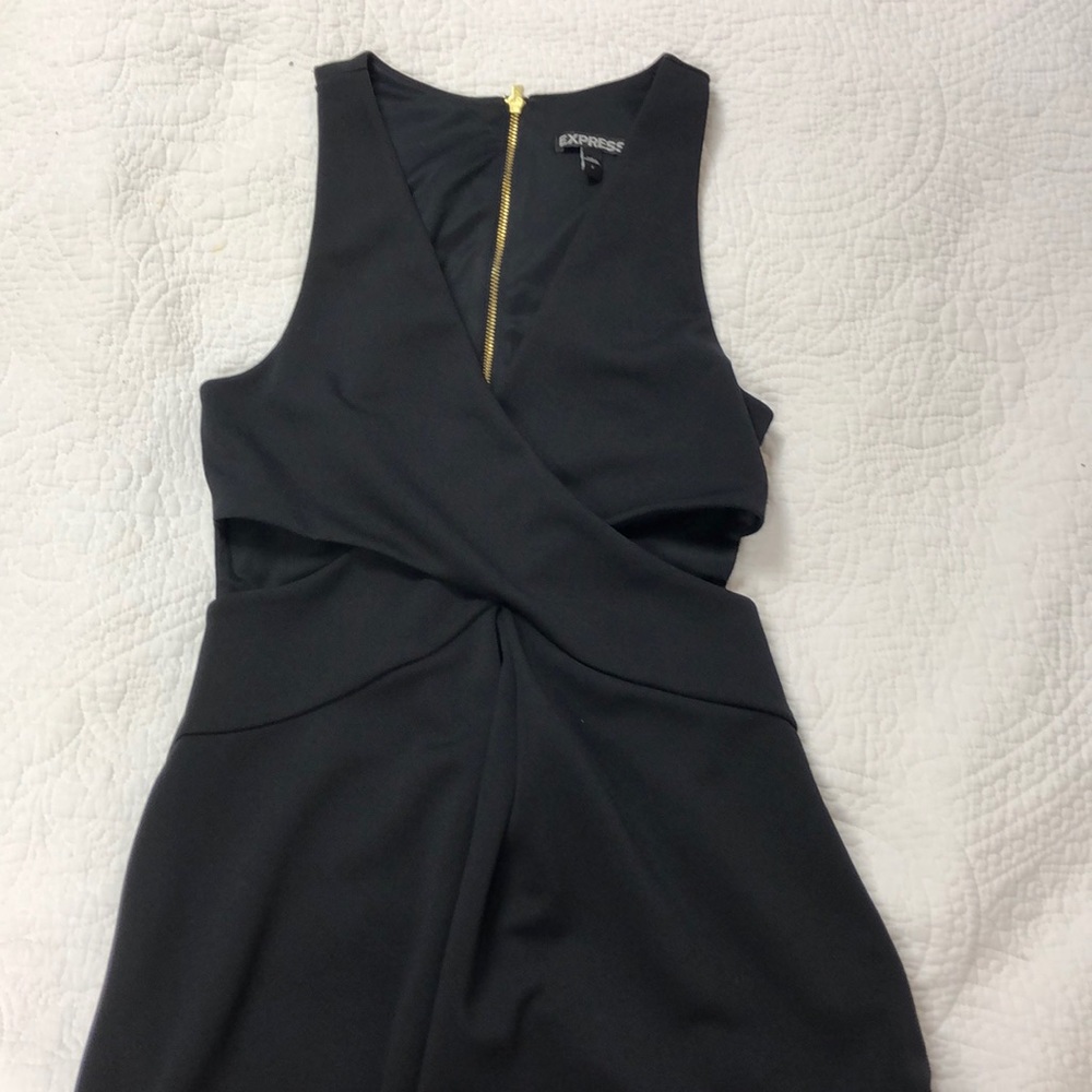 Black cut out dress